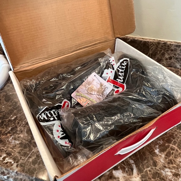 NIB Black Iguana Lizard Ladies Justin Ropers - Picture 3 of 6